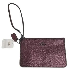 Coach Purple Glitter Wristlet
